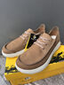路伴健步鞋磨砂牛皮26新款男鞋真皮低幫系帶戶(hù)外休閑鞋舒適輕便 橄欖色（偏小一碼） 42 曬單實(shí)拍圖