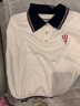 Olrain歐芮兒法式polo領(lǐng)短袖針織衫夏季女裝寬松學(xué)院風(fēng)上衣 米白色 S 曬單實(shí)拍圖