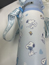 史努比（SNOOPY）兒童保溫杯帶吸管316L不銹鋼大容量水杯小學(xué)生雙飲男女便攜杯子藍 曬單實(shí)拍圖