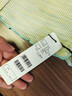 百圖betu女裝夏季新款T恤漸變條紋華夫格肌理感短袖上衣女2506T06 淺綠 L 曬單實(shí)拍圖