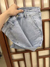 名郎（MELLEN）牛仔褲男2026新款夏季薄款高端九分褲中青年寬松直筒休閑男士褲子 藍灰色 32 【腰圍2尺5】 曬單實(shí)拍圖