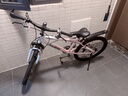 新款漸變色青少年山地車(chē)減震碟剎變速高承重車(chē)架自行車(chē)腳踏車(chē)單車(chē) 漸變櫻花粉-減震碟剎【變速】輻條輪 24寸【適合身高150-160厘米】 曬單實(shí)拍圖