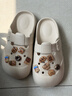 利達妮（TZLDN）eva洞洞鞋女士外穿防滑夏季防臭踩屎感家居家用沙灘涼鞋包頭拖鞋 小熊基地(12個(gè)) 38-39 【標準碼】 曬單實(shí)拍圖