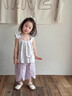 班喜迪女童套裝夏裝2026新款洋氣時(shí)髦兒童吊帶上衣薄款褲子寶寶童裝夏季 紫色 100 曬單實(shí)拍圖