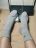 夢(mèng)特嬌襪子男士春夏季100%純棉7A抗菌防臭艾草精油襪休閑透氣運動(dòng)中筒襪 曬單實(shí)拍圖