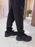 安踏男鞋運動(dòng)鞋男春夏季男士軟底網(wǎng)面透氣跑步鞋休閑鞋皮面防水鞋子男 【熱賣(mài)推薦款春季新款男鞋】黑色 43 （9.5碼） 曬單實(shí)拍圖
