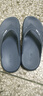 回力人字拖鞋男士外穿防滑厚底不臭腳eva沙灘涼鞋SDJ-0296 藍灰 42-43 曬單實(shí)拍圖