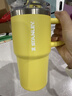 STANLEY保溫杯水杯巨無(wú)霸吸管杯PRO保溫保冷大容量杯子戶(hù)外居家男女禮物 【新色來(lái)襲】水仙黃- 591ml 曬單實(shí)拍圖