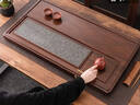 菲享整塊實(shí)木茶盤(pán)胡桃木紋天然烏金石茶盤(pán)功夫茶臺客廳家用石茶盤(pán)托盤(pán) 品閣烏金石-胡桃木紋【80*40*4】 曬單實(shí)拍圖