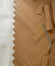 橡木純三層實(shí)木木地板原木復合地板地暖專(zhuān)用木地板鎖扣地板人字拼 本色 平方 600*92*15/3mm 曬單實(shí)拍圖