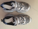 百麗厚底老爹鞋學(xué)生女新款輕量運動(dòng)網(wǎng)面透氣休閑鞋B4P1DAM6 灰鈷藍 39 曬單實(shí)拍圖