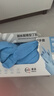藍帆醫療一次性12寸加長(cháng)丁腈手套100只L碼藍色食品廚房清潔洗碗洗菜防水 曬單實(shí)拍圖