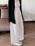 望辰白色山本褲女夏季薄款2026新款垂感老錢(qián)風(fēng)小個(gè)子氣球闊腿哈倫褲子 白色 S 建議（80-100斤）選 曬單實(shí)拍圖