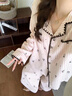 另約睡衣女春秋季甜美田園少女風(fēng)櫻桃云朵棉2026新款高級感長(cháng)袖家居服 櫻桃條紋 M 曬單實(shí)拍圖