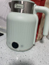 美的（Midea）電熱水壺家用 恒溫熱水壺 316L不銹鋼母嬰級一體無(wú)縫內膽自動(dòng)斷電實(shí)時(shí)溫度顯示24小時(shí)保溫新年送禮 1.7L 【恒溫7段控溫】清新綠SH53-Q 曬單實(shí)拍圖