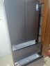 美的（Midea）冰箱法式四門(mén)522升60cm薄純平全嵌微晶一周凈味除菌智能家用冰箱BCD-522WUFGPZMA鉆影灰 曬單實(shí)拍圖