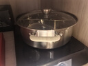 小熊（Bear）鴛鴦火鍋鍋具304不銹鋼涮鍋 30cm家用湯鍋電磁爐通用JG034-P02 曬單實(shí)拍圖