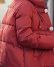 鴨鴨（YAYA）羽絨服女2025冬季新款中老年短款立領(lǐng)保暖氣質(zhì)媽媽裝外套CF 橘色 2XL (175) 曬單實(shí)拍圖