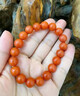 紀梵蒂 GEFIODEY保山南紅手串本命年原礦原色瑪瑙手鏈磨砂柿子紅滿(mǎn)色滿(mǎn)肉一物一證 博物館級天然保山南紅10mm珠徑 曬單實(shí)拍圖