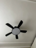 歐普變頻吊扇燈客廳家用吸頂風(fēng)扇燈2025新款臥室餐廳燈一體電風(fēng)扇吊燈 42寸黑色-吊桿款4葉-變光遙控全 曬單實(shí)拍圖