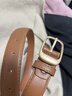 真維斯女士皮帶新款針扣時(shí)尚簡(jiǎn)約牛仔褲裝飾百搭褲帶配裙子女款腰帶 曬單實(shí)拍圖