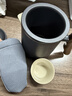 京東京造  旅行茶具 便攜旅行茶具茶杯戶(hù)外茶具整套黑陶舟山 一壺四杯 曬單實(shí)拍圖