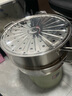 炊大皇304不銹鋼三層蒸鍋家用復合底湯鍋蒸饅頭包子可視高拱蓋32cm 曬單實(shí)拍圖