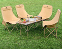 駱駝（CAMEL）【京東專(zhuān)供】戶(hù)外折疊桌折疊椅露營(yíng)野餐野營(yíng)桌椅 1桌4椅套裝 曬單實(shí)拍圖