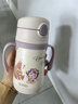 膳魔師（THERMOS）兒童吸管保溫杯超輕316L不銹鋼把手學(xué)生杯幼兒園嬰兒水杯上學(xué)TCKC 曬單實(shí)拍圖