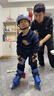 小狀元輪滑鞋兒童溜冰鞋女童男童6-12歲專(zhuān)業(yè)初學(xué)滑冰旱冰直排輪夢(mèng)想家L5 閃電藍【頭盔護具】 M (適合運動(dòng)鞋31-36碼)尺碼可調 曬單實(shí)拍圖