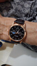 【網(wǎng)紅爆款】商務(wù)腕表石英運動(dòng)表休閑皮帶男女手表 黑色 曬單實(shí)拍圖