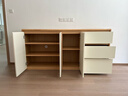 全友家居原木奶油風(fēng)餐邊柜一體靠墻柜子客廳家用多功能收納儲物置物柜 曬單實(shí)拍圖