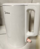 美的（Midea）電水壺電熱水壺  大容量家用燒水壺 雙層防燙開(kāi)水壺 304不銹鋼無(wú)縫內膽 大功率快速燒水 1.5L 【一鍵開(kāi)蓋I無(wú)縫內膽】HJ1566 曬單實(shí)拍圖