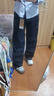 森馬（Semir）牛仔褲女冬季分割抓毛拖地褲2025酷颯風(fēng)顯腿長(cháng)彎刀褲109725124008 曬單實(shí)拍圖