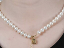 南珠宮福牌淡水珍珠項鏈送禮套裝送媽媽近圓強光禮物 7.5-8.5mm 約44cm 曬單實(shí)拍圖