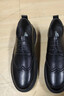 卡帝樂(lè )鱷魚(yú)（CARTELO）英倫男士皮鞋商務(wù)休閑鞋布洛克男鞋透氣厚底皮鞋男9926黑色40 曬單實(shí)拍圖