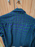 優(yōu)衣庫男裝女裝法蘭絨格子襯衫長(cháng)袖襯衣外套485132 485134 485134/68深藍色 XS 曬單實(shí)拍圖