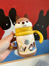 babycare兒童保溫杯嬰兒小松鼠寶寶1-3歲不銹鋼吸管水杯壺學(xué)生上學(xué)300ml 曬單實(shí)拍圖