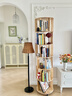 小匠材實(shí)木旋轉書(shū)架置物架立式落地一體靠墻可移動(dòng)書(shū)架多層置物架六層 曬單實(shí)拍圖