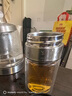DEATKN德國茶水分離泡茶杯男女迷你雙層隔熱耐高溫玻璃水杯過(guò)濾便攜簡(jiǎn)約 【鋼本色】茶水分離 帶杯套杯刷 250ml 全鋼茶倉 健康悶泡 曬單實(shí)拍圖