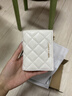 CHARLES&KEITH26春新品菱格紋多卡位短款錢(qián)包零錢(qián)包生日禮物CK6-10770729 Cream奶白色 XXS 曬單實(shí)拍圖