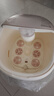 飛利浦（PHILIPS）小白桶泡腳桶泡腳盆加熱足浴盆全自動(dòng)按摩洗腳泡小腿高深桶太極輪噴淋恒溫送父母老婆節日生日禮物 5227F【小白桶Pro雙效殺菌/玉石按摩】 曬單實(shí)拍圖