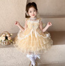 G.duck小黃鴨童裝洛麗塔公主裙夏季女童連衣裙甜美蛋糕裙可愛(ài)蓬蓬裙潮流 公主裙+裙撐 110 建議4~5歲（100-110cm） 曬單實(shí)拍圖