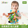 jollybaby尾巴布書(shū)嬰幼兒可啃咬撕不爛0-18個(gè)月早教益智玩具書(shū)新生兒禮盒 【叢林+農場(chǎng)+海洋】熱賣(mài)三本組合裝2 曬單實(shí)拍圖