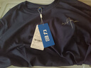 回力（Warrior）純棉t恤男夏季新款重磅運動(dòng)上衣男士潮流短袖寬松體恤 藏青 XL 曬單實(shí)拍圖