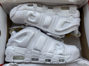 耐克（NIKE）男子籃球鞋AIR MORE UPTEMPO低幫運動(dòng)鞋FZ3055-100 白色 42  曬單實(shí)拍圖