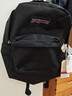 JANSPORT杰斯伯雙肩包女學(xué)生書(shū)包男運動(dòng)休閑純色背包4QUT008 黑色 曬單實(shí)拍圖