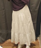 優(yōu)衣庫常規款女裝層疊長(cháng)裙半身裙26春夏新款484820 484822 484821 484820/00白色 XS 曬單實(shí)拍圖