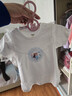 巴拉巴拉寶寶短袖t恤女童上衣夏裝甜美時(shí)尚 本白10101 90 曬單實(shí)拍圖