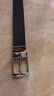 巴利（BALLY）男士腰帶商務(wù)方扣雙面腰帶6307811黑色120cm新年禮物 曬單實(shí)拍圖